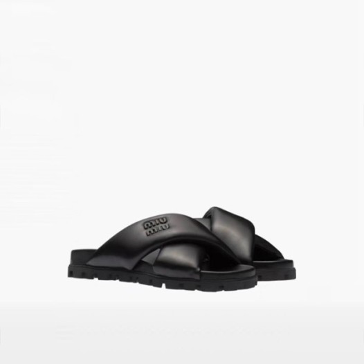 ❤미우미우 여성 퀼팅 뮬 - Miumiu Womens Padding Mules - mis1556x
