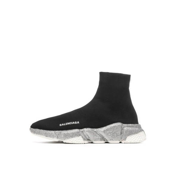 ✨발렌시아가 남/녀 미들탑 스니커즈 - Balenciaga Unisex Black Sneakers - bas1565x