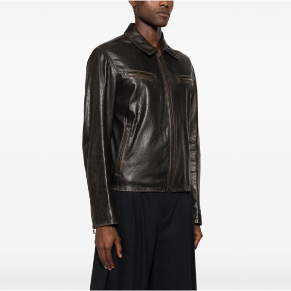 ✨프라다 남성 가죽 자켓 - Prada Mens Leather Jacket - prc2380x