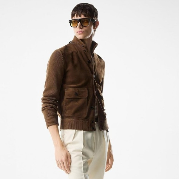 ✨톰포드 남성 가죽 자켓 - Tom Ford Mens Leather Jacket - toc2449x