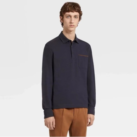 ❤에르메네질도 제냐 남성 폴로 긴팔티 - Ermenegildo Zegna Mens Polo Tshirt - zec2519x