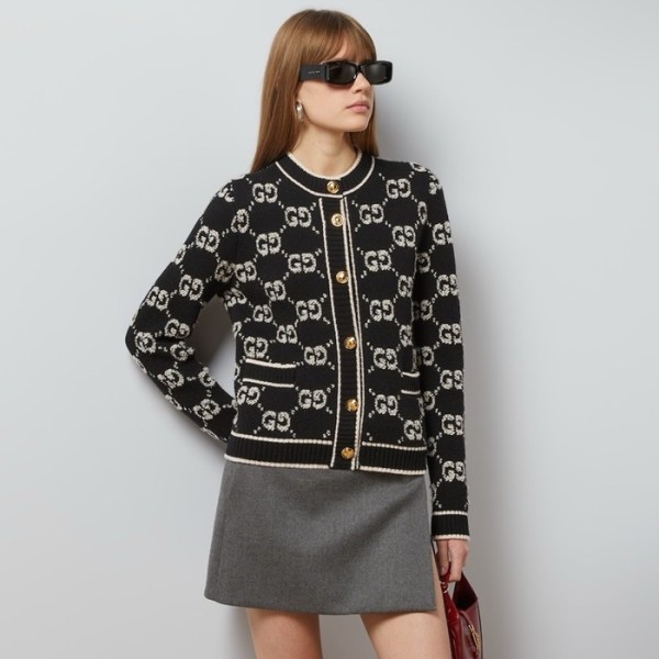 ✨구찌 여성 브이넥 가디건 - Gucci Womens V-neck Cardigan - guc2618x