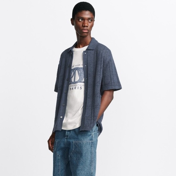 ✨디올 남성 반팔 니트 - Dior Mens Polo Knitwear - dic2622x