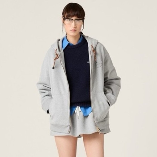 ❤Miumiu Womens Zip-up Hoodie - 미우미우 여성 집업 후드티 - mic2630x