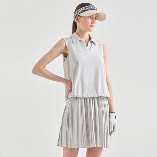 ✨[LANVIN BLANC] 랑방블랑 여성 발수 레이어드 플리츠 드레스 - gol1324x