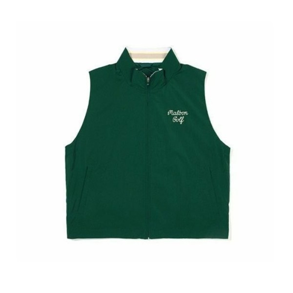 ✨[MALBON] 말본 여성 버킷 우븐 풀집업 베스트 - gol1329x