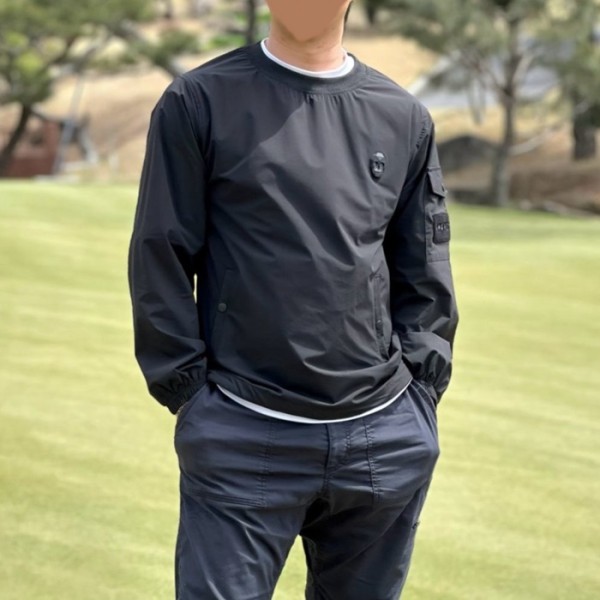 ✨[Amazing Cre] 어메이징크리 남성 플렉스모션 우븐 라운드 아노락 - gol1331x