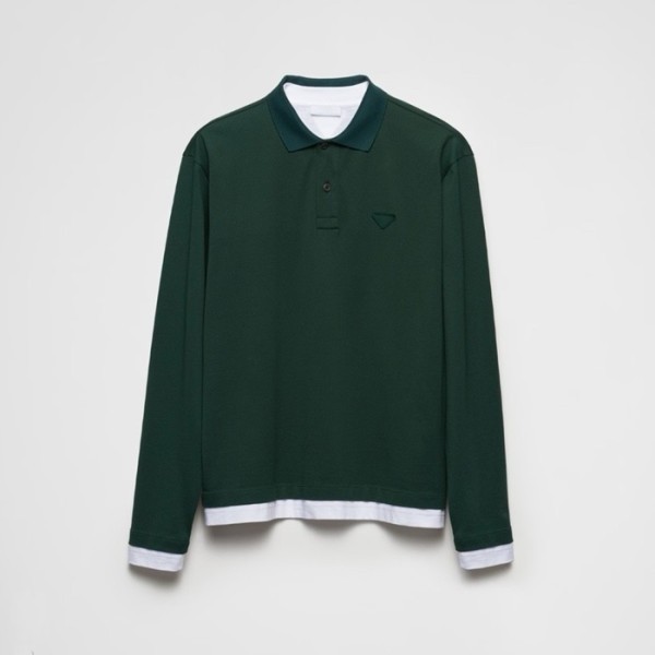 ✨프라다 남성 폴로 긴팔티 - Prada Mens Polo Tshirt - prc2724x