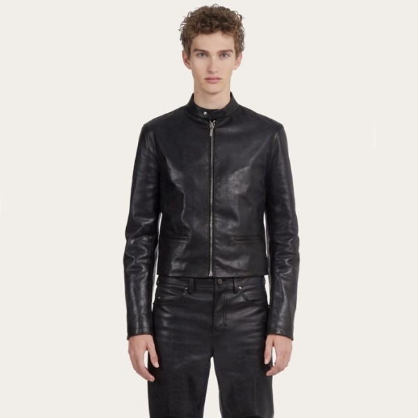 ✨발렌티노 남성 가죽 자켓 - Valentino Mens Leather Jacket - vac2733x