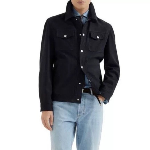 ❤브루넬로쿠치넬리 남성 가죽 자켓 - Brunello Cucinelli Mens Leather Jacket - brc2739x