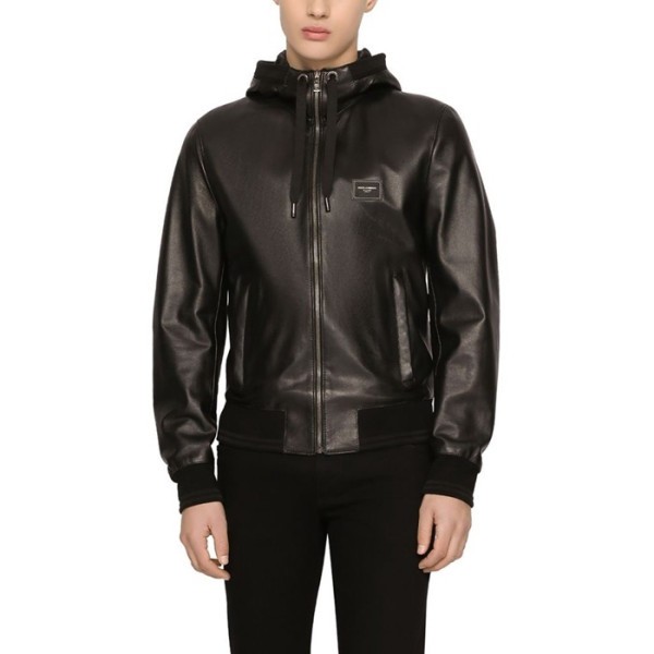 ✨돌체앤가바나 남성 가죽 자켓 - Dolce&Gabbana Mens Leather Jacket - doc2873x