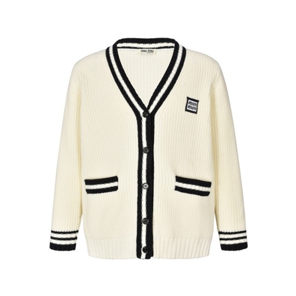 ✨미우미우 남성 브이넥 가디건 - Miumiu Mens V-neck Cardigan - mic2924x