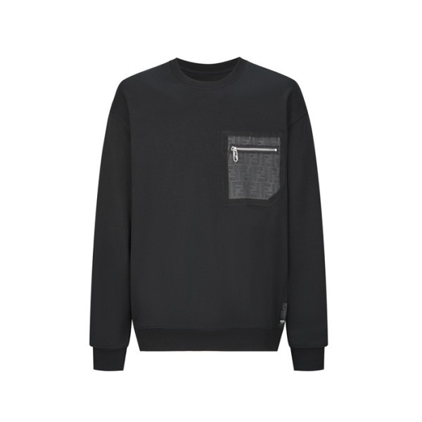 ✨펜디 남성 블랙 맨투맨 - Fendi Mens Black Tshirt - fec2927x