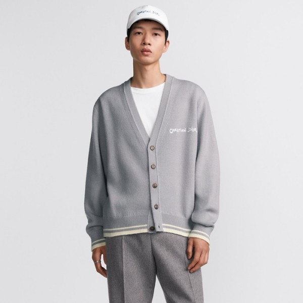 ✨디올 남성 브이넥 가디건 - Dior Mens V-neck Cardigan - dic2986x