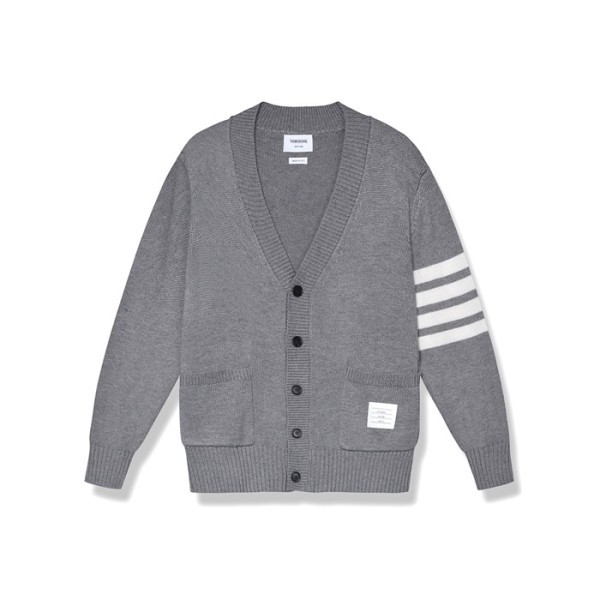 ✨톰브라운 남성 브이넥 가디건 - Thom Browne Mens V-neck Cardigan - thc3072x