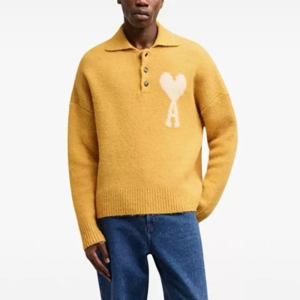 ✨아미 남/녀 폴로 니트 - Ami Unisex Polo Knitwear - amc3074x