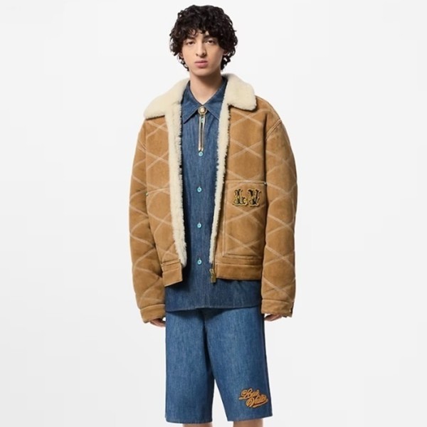 ✨루이비통 남성 가죽 재킷 - Louis vuitton Mens Leather Jacket - lvc3111x