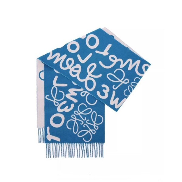 ✨로에베 남/녀 양면 머플러 - Loewe Unisex Orange Muffler -acc2373x