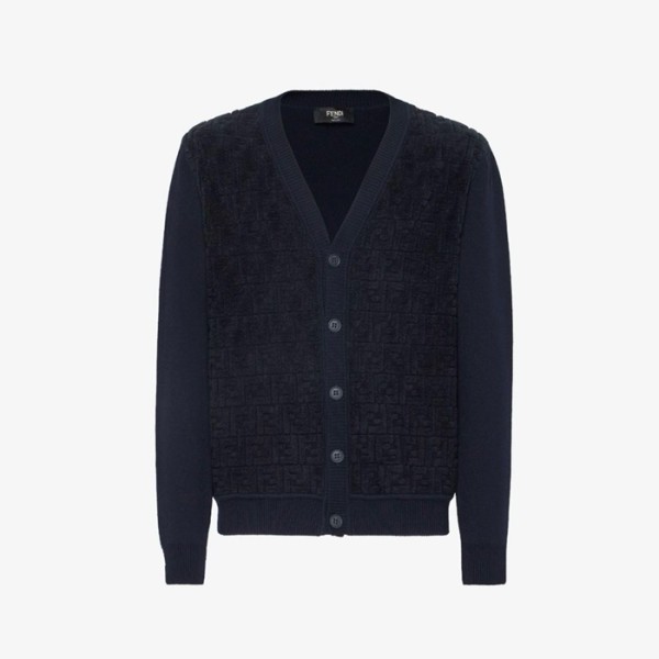 ✨펜디 남성 브이넥 가디건 - Fendi Mens V-neck Cardigan - fec3131x