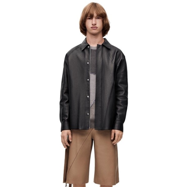 ✨로에베 남성 가죽 자켓 - Loewe Mens Leather Jacket - loc3208x