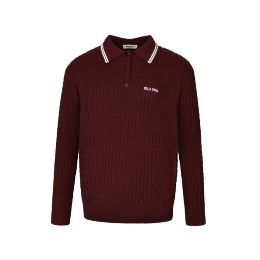❤미우미우 남성 폴로 니트웨어 - Miumiu Unisex Polo Knitwear - mic3245x