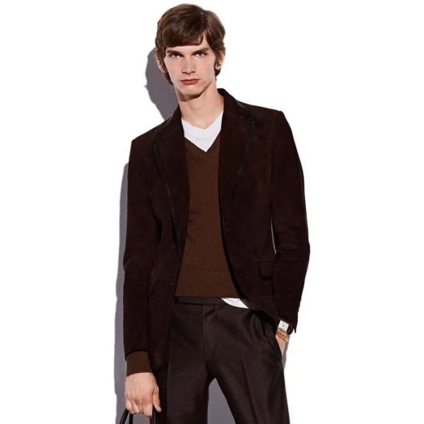 ✨톰포드 남성 가죽 자켓 - Tom Ford Mens Leather Jacket - toc3501x