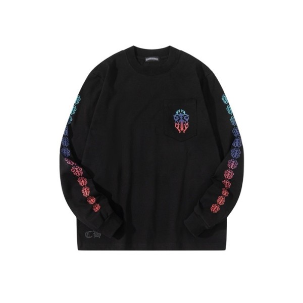 ✨크롬하츠 남성 라운드 긴팔티 - Chrome Hearts Mens Round Tshirt - chc3508x