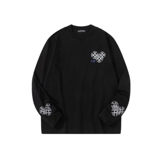 ❤크롬하츠 남성 라운드 긴팔티 - Chrome Hearts Mens Round Tshirt - chc3510x