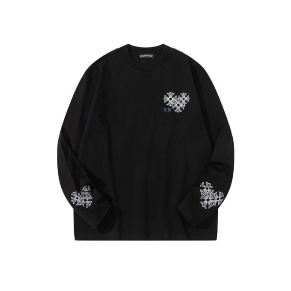 ✨크롬하츠 남성 라운드 긴팔티 - Chrome Hearts Mens Round Tshirt - chc3510x