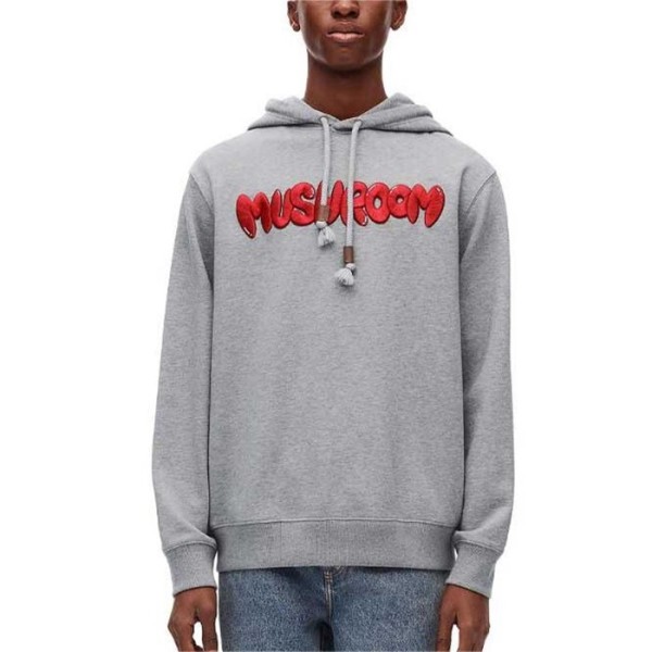 ✨로에베 남성 그레이 후드티 - Loewe Mens Gray Hoodie - loc3630x