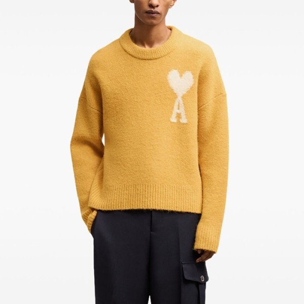 ✨아미 남성 라운드 니트웨어 - Ami Mens Round Knitwear - amc3707x