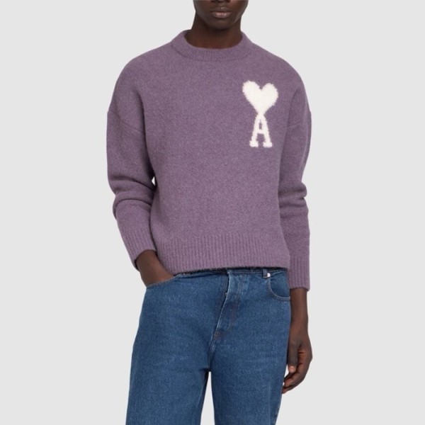 ✨아미 남성 라운드 니트웨어 - Ami Mens Round Knitwear - amc3708x