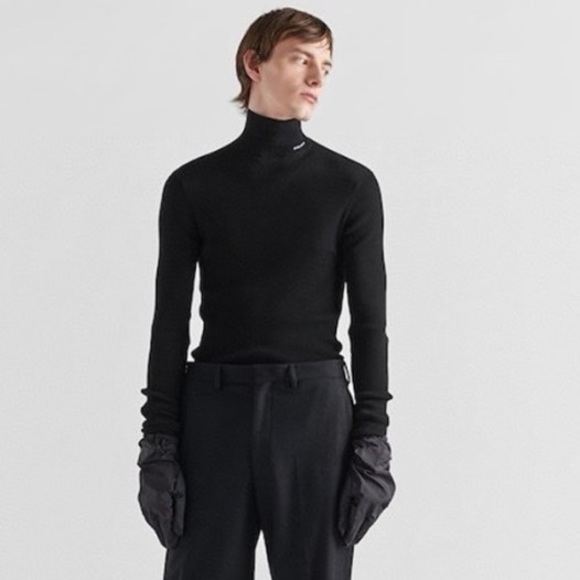 ❤프라다 남성 터틀넥 긴팔티 - Prada Mens Turtleneck Tshirt - prc3779x