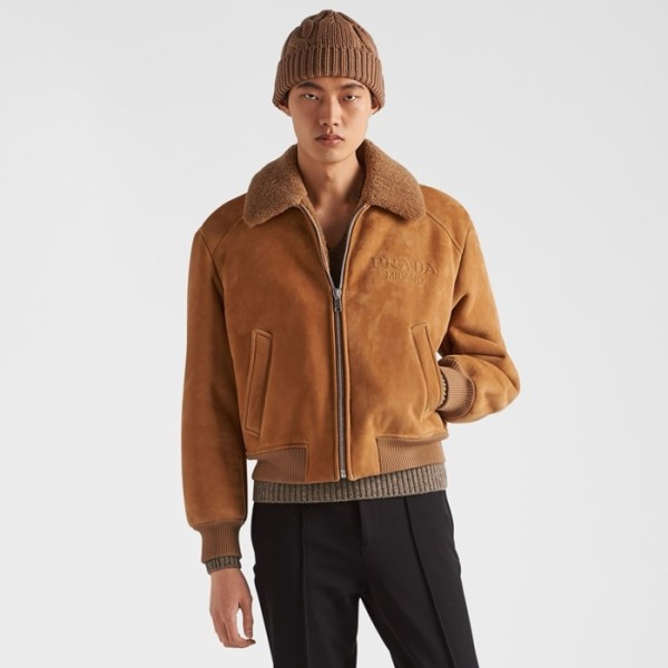 ✨프라다 남성 가죽 자켓 - Prada Mens Leather Jacket - prc3788x