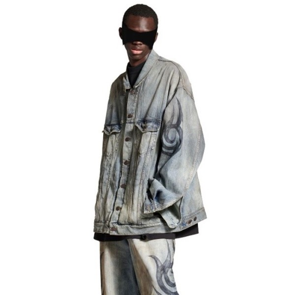✨발렌시아가 남성 데님 재킷 - Balenciaga Mens Denim Jacket - bac3838x