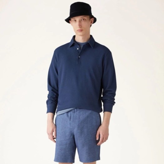 ❤로로피아나 남성 폴로 긴팔티 - Loro Piana Mens Polo Tshirt - lpc3985x