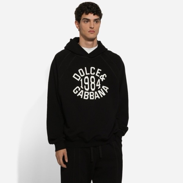 ✨돌체앤가바나 남성 블랙 후디 - Dolce&Gabbana Mens Black Hoodie - doc4065x