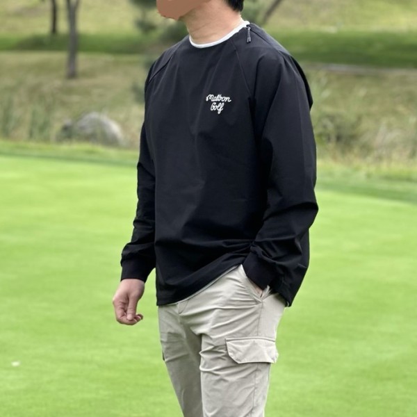 ✨[MALBON] 말본 남성 오버핏 볼 스크립트 맨투맨 - gol1415x