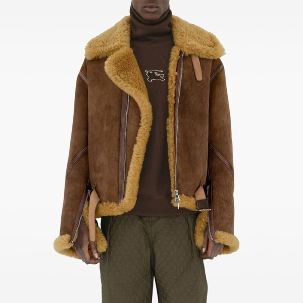 ✨버버리 남성 가죽 자켓 - Burberry Mens Leather Jacket - buc4225x