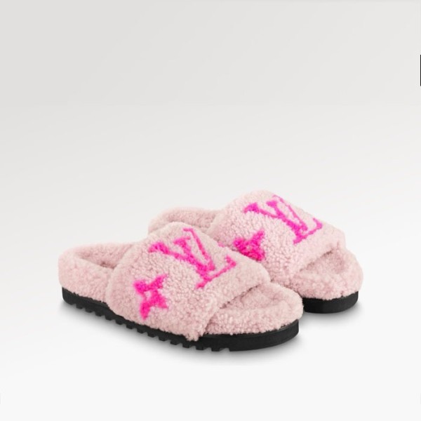 ✨루이비통 여성 봄 디아 플랫뮬 시어링 슬리퍼 - Louis vuitton Womens Slipper - lvs1678x