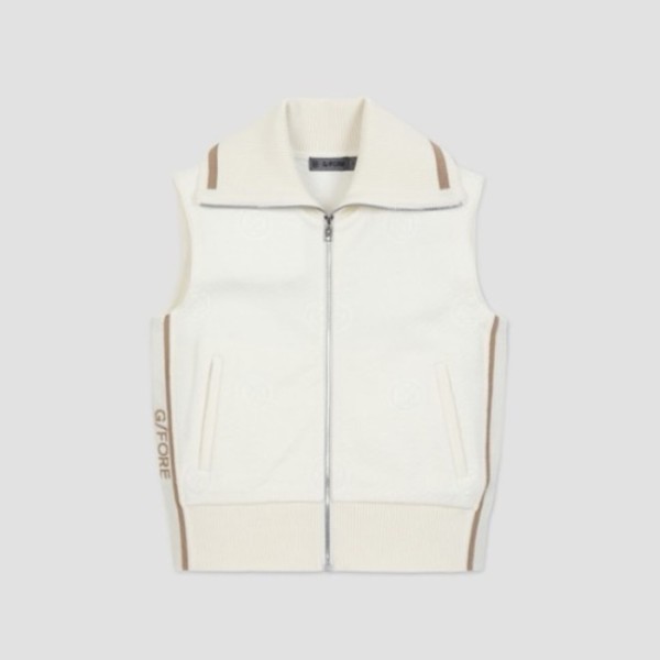 ✨[G/FORE] 지포어 여성 풀 집 니트 베스트 - gol1427x