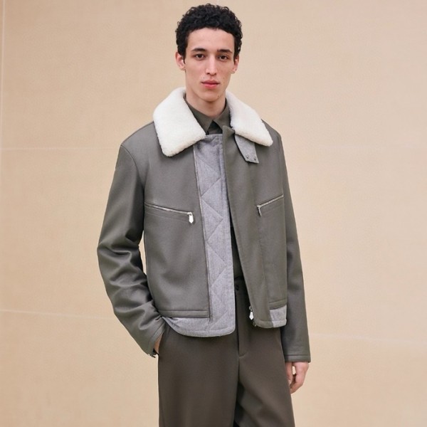 ✨에르메스 남성 가죽 자켓 - Hermes Mens Leather Jacket - hec4249x