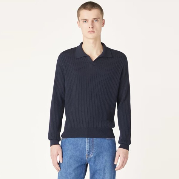 ✨로로피아나 남성 폴로 스웨터 - Loro Piana Mens Polo Sweater - lpc4253x