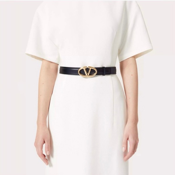 ✨발렌티노 여성 브이 로고 벨트 - Valentino Womens Vlogo Signature Belt - bel104x