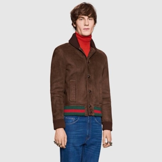 ❤구찌 남성 스웨이드 가죽 자켓 - Gucci Mens Camel Jackets - guc4339x