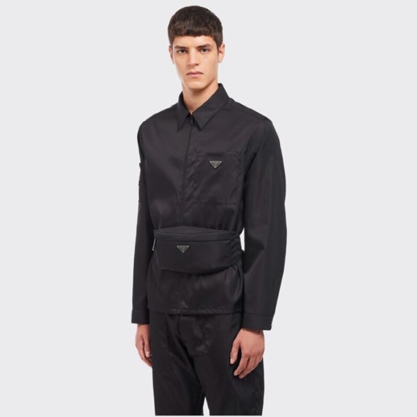 ✨프라다 남성 블랙 슬링백 2VL034 - Prada Mens Fanny Bag - prb3384x