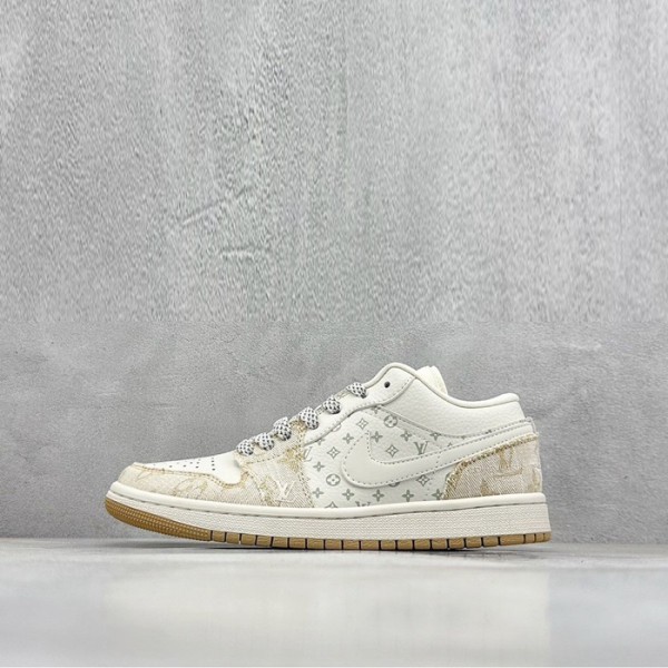 ✨루이비통 x 에어 조던 남/녀 로우 스니커즈 - Louis vuitotn x Nike Air Jordan 1 Low Unisex Sneaker - lvs1726x