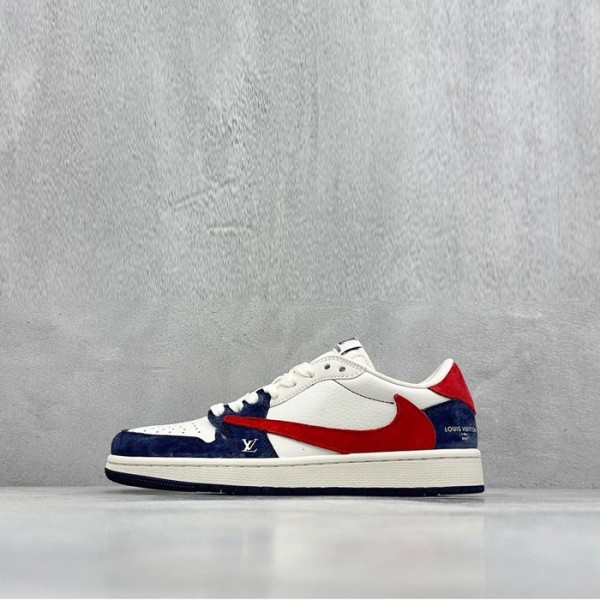 ✨루이비통 x 에어 조던 남/녀 로우 스니커즈 - Louis vuitotn x Nike Air Jordan 1 Low Unisex Sneaker - lvs1740x