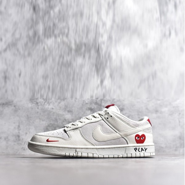 ✨꼼데가르송 x 나이키 남/녀 덩크 로우 레트로 스니커즈 - CDG Play x Nike Dunk Low Retro Unisex Sneaker - nis1754x