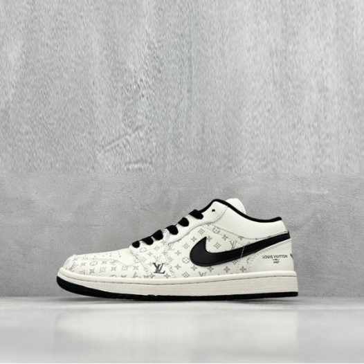 ❤루이비통 x 에어 조던 남/녀 로우 스니커즈 - Louis vuitotn x Nike Air Jordan 1 Low Unisex Sneaker - lvs1768x